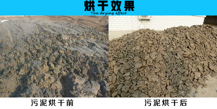 生活污泥烘干機(jī)烘干效果